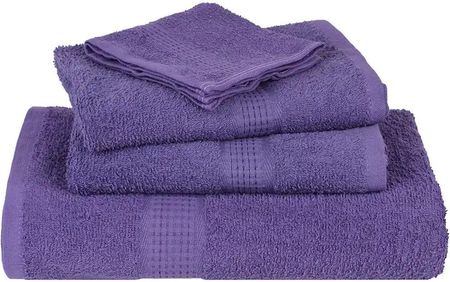 vidaXL Ręczniki Do Sauny 10Szt. Fioletowy 80X200Cm Bawełna 100% - zdjęcie 2