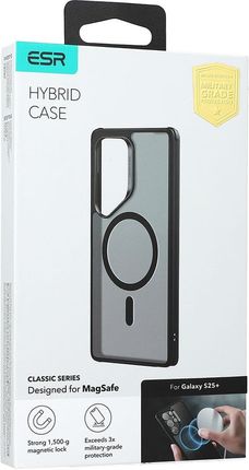Esr Etui Classic Hybrid Halolock Do Galaxy S25 Plus Magsafe Półprzezroczysto Czarne - zdjęcie 2