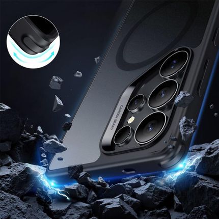 Esr Etui Classic Hybrid Halolock Do Galaxy S25 Ultra Magsafe Półprzezroczysto Czarne - zdjęcie 3