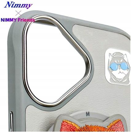 Nimmy Etui Glasses Cool Cat Magsafe Do Apple Iphone 16 Szary - zdjęcie 2