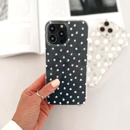 Pieceofcase Etui Przeźroczyste Z Nadrukiem Oppo Reno 8T 4G Stokrotki Mini Białe - zdjęcie 2
