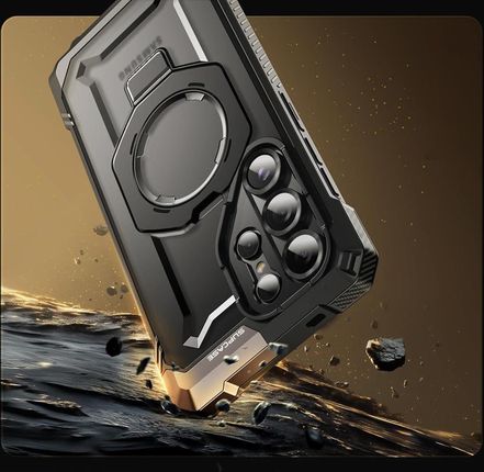 Supcase Etui Pancerne Ub Grip Mag Magsafe Do Galaxy S25 Ultra Czarne - zdjęcie 4