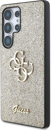 Guess Etui Glitter Script Big 4G Do Galaxy S25 Ultra Złote - zdjęcie 4