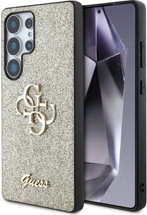 Guess Etui Glitter Script Big 4G Do Galaxy S25 Ultra Złote - zdjęcie 6