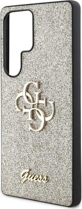 Guess Etui Glitter Script Big 4G Do Galaxy S25 Ultra Złote - zdjęcie 5