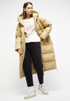 DAMSKA KURTKA ZIMOWA PIKOWANA MUSTANG Heidi Puffer Coat Olive Gray 1014197 6232 - zdjęcie 6