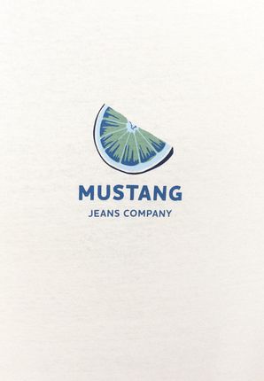 MĘSKA KOSZULKA MUSTANG T-shirt Alvarado Whisper White 1014932 2013 - zdjęcie 2