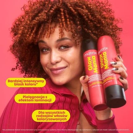 MATRIX GLOW MANIA SZAMPON NABŁYSZCZAJĄCY DO WŁOSÓW FARBOWANYCH 1000 ML - zdjęcie 3