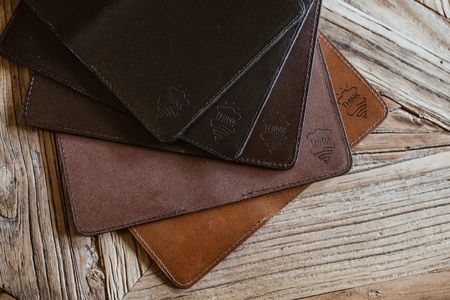 Czarny Handmade Portfel Paszportowy Skóra - zdjęcie 2