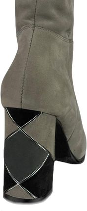 Kozaki damskie Higo P-3 grafit (40, Popiel) - zdjęcie 2