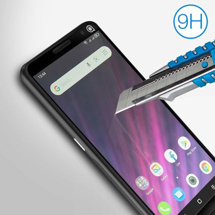 Alcatel 1B 2020 Folia Ochronna Ze Szkła Hartowanego 9H Oryginalny Czarny - zdjęcie 2