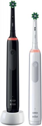 Szczoteczka elektryczna Oral-B Pro Series 3 Cross Action Duo Black&White - zdjęcie 2