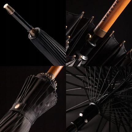 Weisner Kapitol Pro Duży Parasol Rządowy 24 Druty Premium Z Włókna XXL - zdjęcie 3