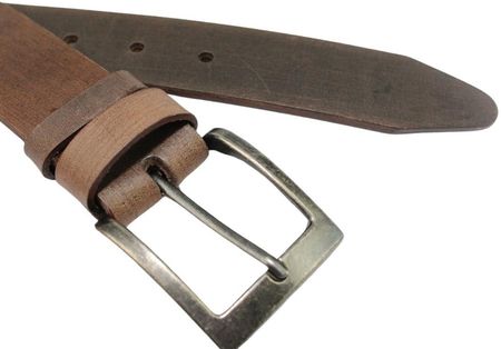 Pasek Skórzany PolskaGalanteria (PL) Skóra Licowa 40 mm CZEKOLADOWY TEKSTURA EXTRA - zdjęcie 4