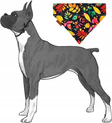 Ukory Bandanka Bandana Chustka Chihuahua Maltańczyk Jamnik 15X10X8,5Cm Xs BANDANANAOBROŻĘ15MMWKALEJDOSKOPIE - zdjęcie 5