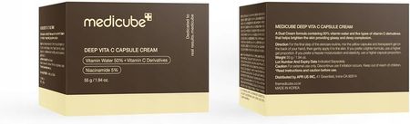 Krem Medicube Deep Vita C Capsule Cream Rozjaśniająco-Ujędrniający Do Twarzy 55G - zdjęcie 5