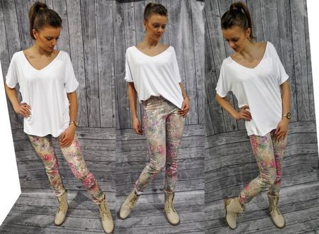 MIKOS*NOWOSĆ BLUZKA OVERSIZE, KIMONO Z DEKOLTEM SM - zdjęcie 4