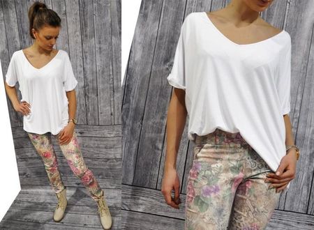 MIKOS*NOWOSĆ BLUZKA OVERSIZE, KIMONO Z DEKOLTEM SM - zdjęcie 3