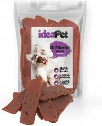 Ideapet Fileciki Zdrowy Przysmak Dla Psa Idealny Jako Nagroda 85% Kaczka 500G - zdjęcie 3