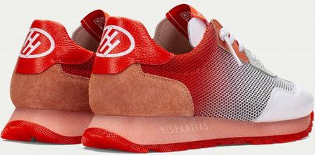 Hiszpańskie sneakersy - HISPANITAS BHV253869 CZERWONO-BIAŁE - zdjęcie 2
