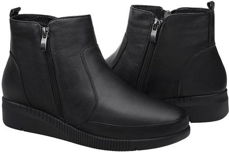Trzewiki Botki NEPTUN Comfort Shoes NCS-1005-01H Black Czarne ocieplane Buty na Haluksy - zdjęcie 2