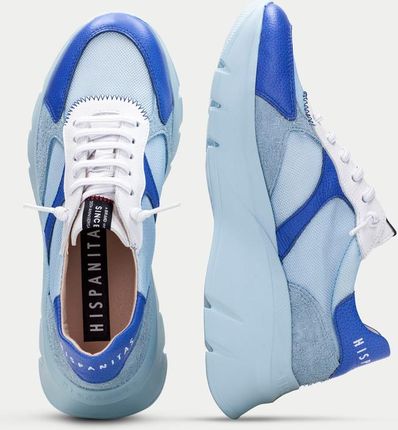 Hiszpańskie sneakersy premium - HISPANITAS CHV253819 BŁĘKITNE - zdjęcie 4