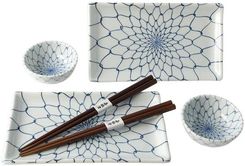 Zdjęcie Zestaw do sushi dla 2 osób Net Design niebiesko- biały MIJ - Konstantynów Łódzki