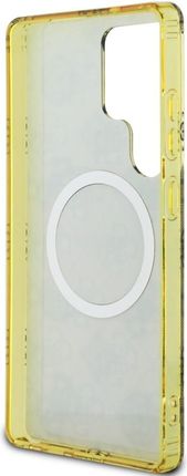 Guess Etui 4G Electroplated Peony Magsafe Do Galaxy S25 Ultra Brązowe - zdjęcie 4