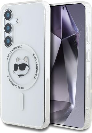 Karl Lagerfeld Etui Button Choupette Head Do Magsafe Galaxy S25 Plus Przezroczyste - zdjęcie 2