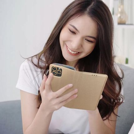 Partner Etui Z Klapka Kabura Smart Case Book Do Motorola Moto G 5G 2025 Złoty - zdjęcie 2