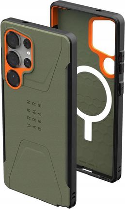 Uag Etui Civilian Pro Do Samsung Galaxy S25 Ultra Zielono Pomarańczowy - zdjęcie 3