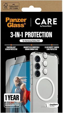 Panzerglass Etui Flagship 3W1 Do Samsung Galaxy S25 Szkło Na Obiektyw - zdjęcie 3