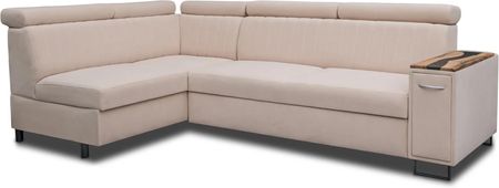 Narożnik Relax Simba I 180/280 cm – funkcja spania, podłokietniki z orzecha+żywica HIT! - zdjęcie 4