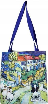 Carmani, torba na ramię, na zakupy do 5kg - van Gogh/Wiejska droga - zdjęcie 2