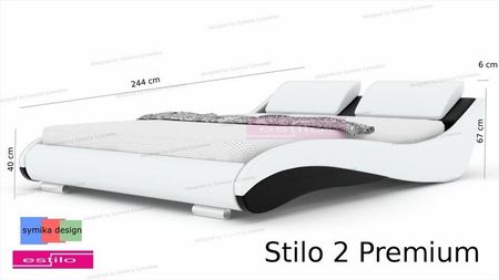Komplet łóżko do sypialni Stilo-2 Premium z materacem - zdjęcie 3