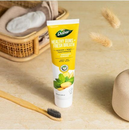 Pasta do zębów Org Ginger Mint Dabur 100 ml - zdjęcie 3