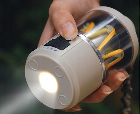 LAMPA TURYSTYCZNA LATARKA KEMPINGOWA AKUMULATOROWA LED POWERBANK USB BIWAK - zdjęcie 2