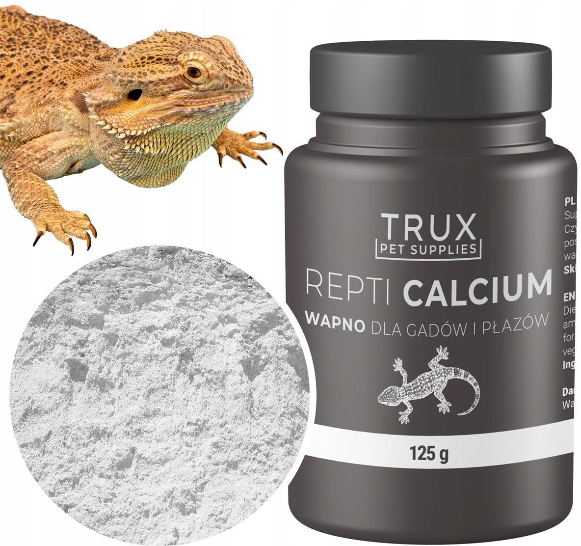Zdjęcie Trux Repti Calcium 125G Wapno Dla Gadów I Płazów W Proszku - Pyskowice