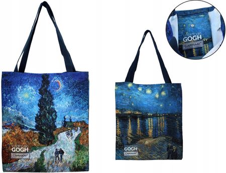 Torba na Zakupy V. van Gogh Droga z cyprysem Gwiaździsta Noc Carmani - zdjęcie 3