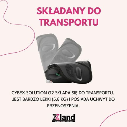 Cybex Solution G2 Składany 15-50Kg Plus Stone Grey - zdjęcie 3