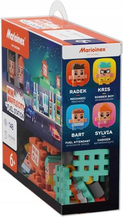 Marioinex Wafle Mini Stacja Paliw Benzynowa 4 Figurki 148El. - zdjęcie 2