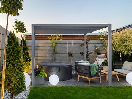 Grindi In The Garden Pergola Tarasowa Aluminiowa Tasos I 3X3M Szara 961072 - zdjęcie 5
