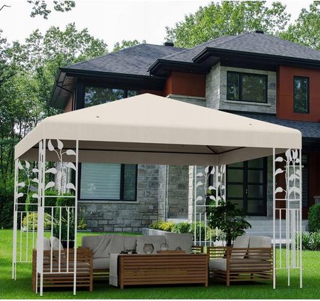 Costway Zadaszenie Do Altany Ogrodowej 3X3M NP10527BE - zdjęcie 3