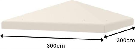 Costway Zadaszenie Do Altany Ogrodowej 3X3M NP10527BE - zdjęcie 5