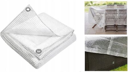 Alpako Mocna Plandeka 100g/m² 4M X 5M Transparent PLANDEKA45PRZEZ - zdjęcie 4
