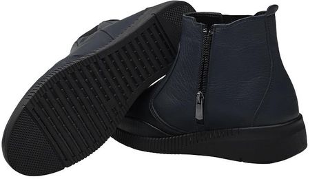 Trzewiki Botki NEPTUN Comfort Shoes NCS-1002-04H Navy Granatowe ocieplane Buty na Haluksy - zdjęcie 2