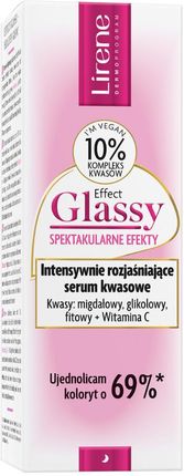 Lirene Effect Glassy Intensywnie Rozjaśniające Serum Kwasowe Do Twarzy 30ml - zdjęcie 2