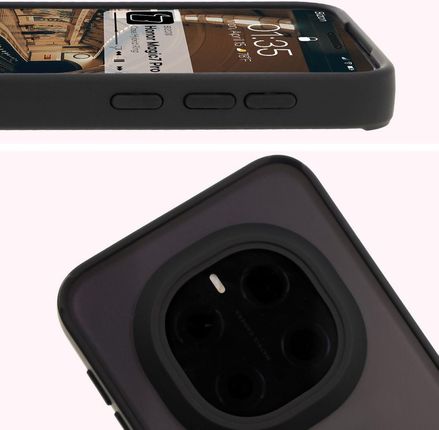 Bizon Case Hybrid Ring Do Honor Magic7 Pro Z Czarną Ramką - zdjęcie 5