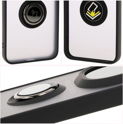 Bizon Case Hybrid Ring Do Honor Magic7 Pro Z Czarną Ramką - zdjęcie 4