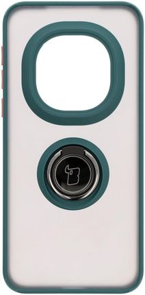 Bizon Case Hybrid Ring Do Honor Magic7 Pro Z Ciemnozieloną Ramką - zdjęcie 4